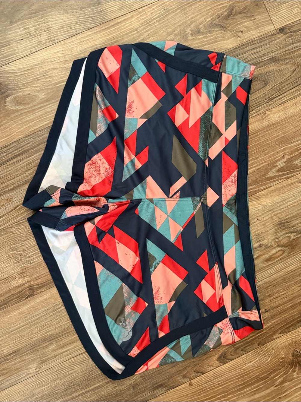 The North Face Navy Multi Geometric Athletic Shorts